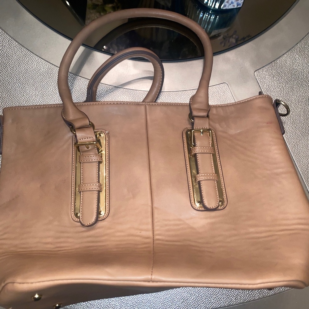 Charming Charlie Rose Gold Versatile Tote